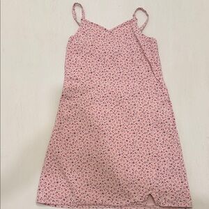 Girls' Pink Floral Slip Dress